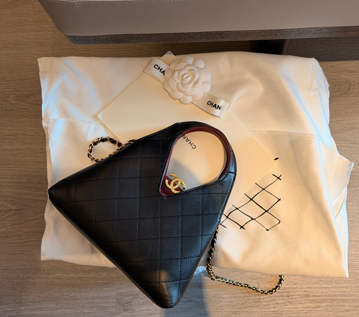 Chanel Triangular Quilted Handbag — hero