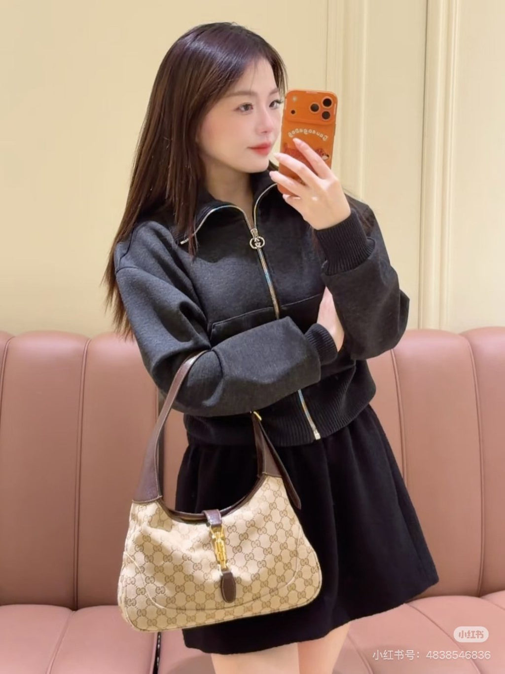 Gucci 1961 GG Monogram Shoulder Bag — model