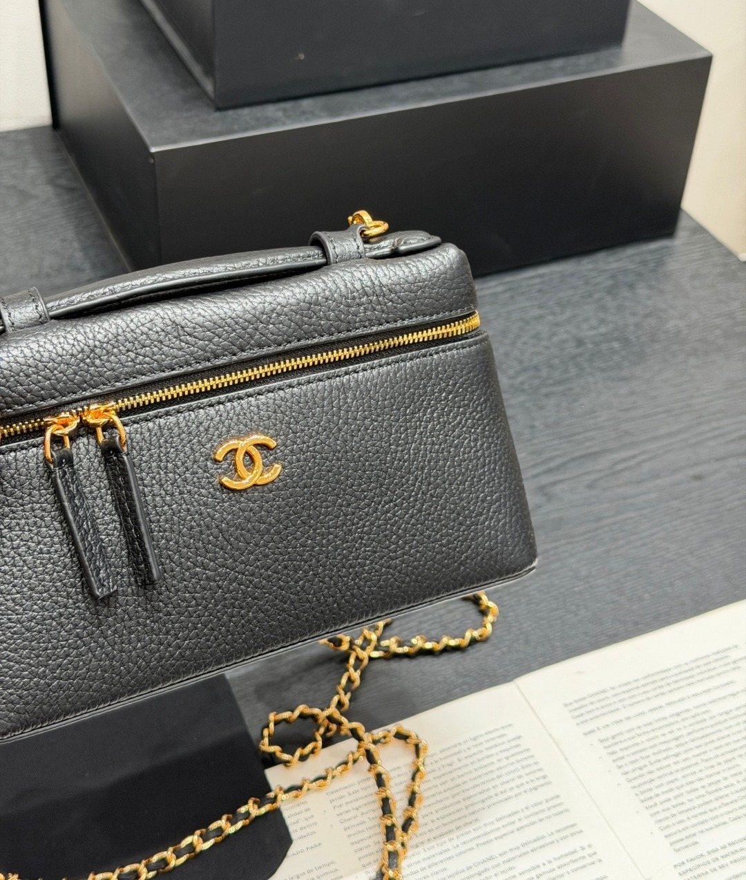Chanel LP Box Top-Handle Shoulder Bag — detail
