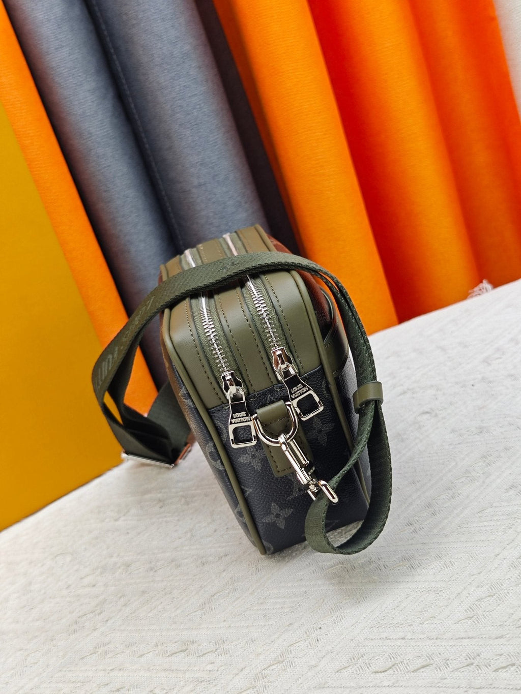 Louis Vuitton Courrier Monogram Messenger Bag — side