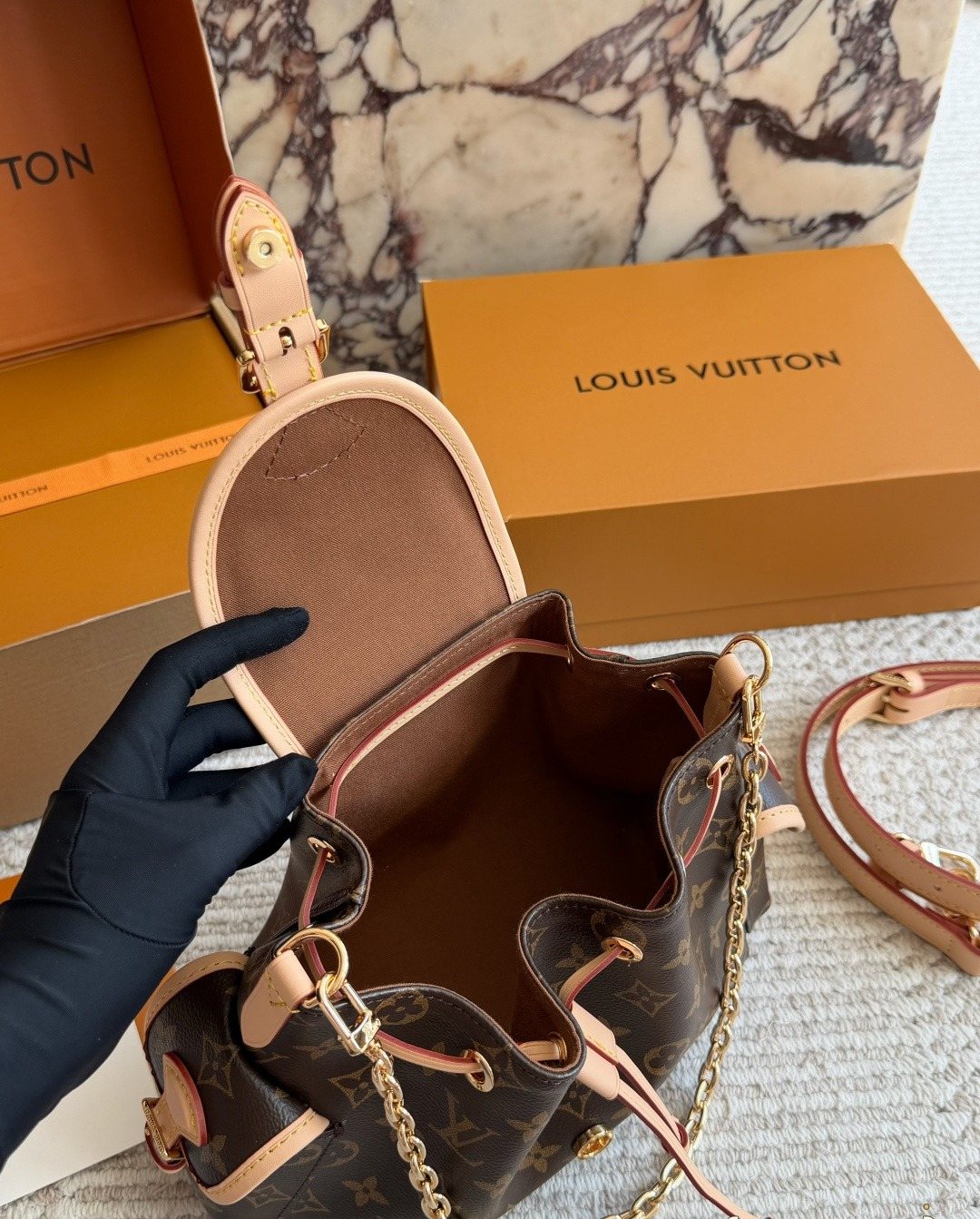 Louis Vuitton Odyssée Monogram Shoulder Bag — detail