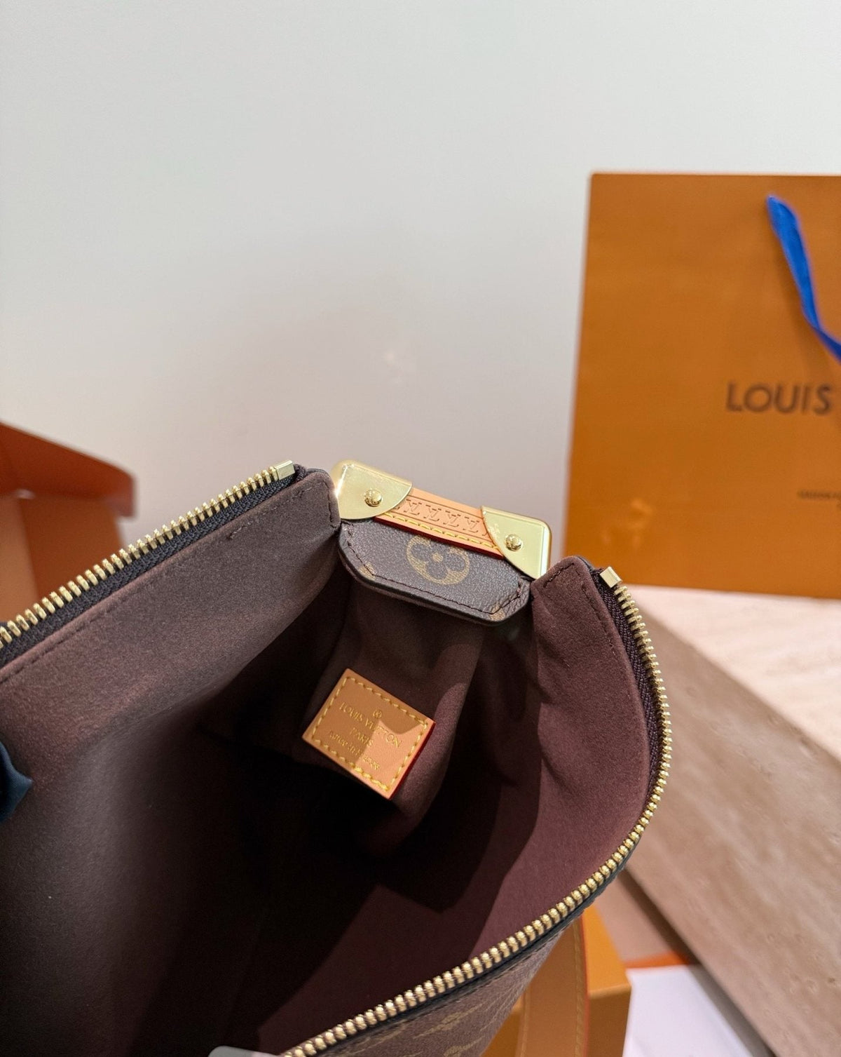 Louis Vuitton Side Trunk Monogram Shoulder Bag — detail