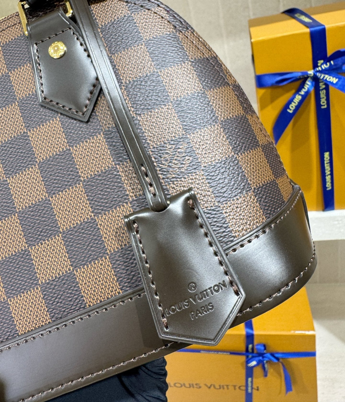 Louis Vuitton Domed Top-Handle Bag — side