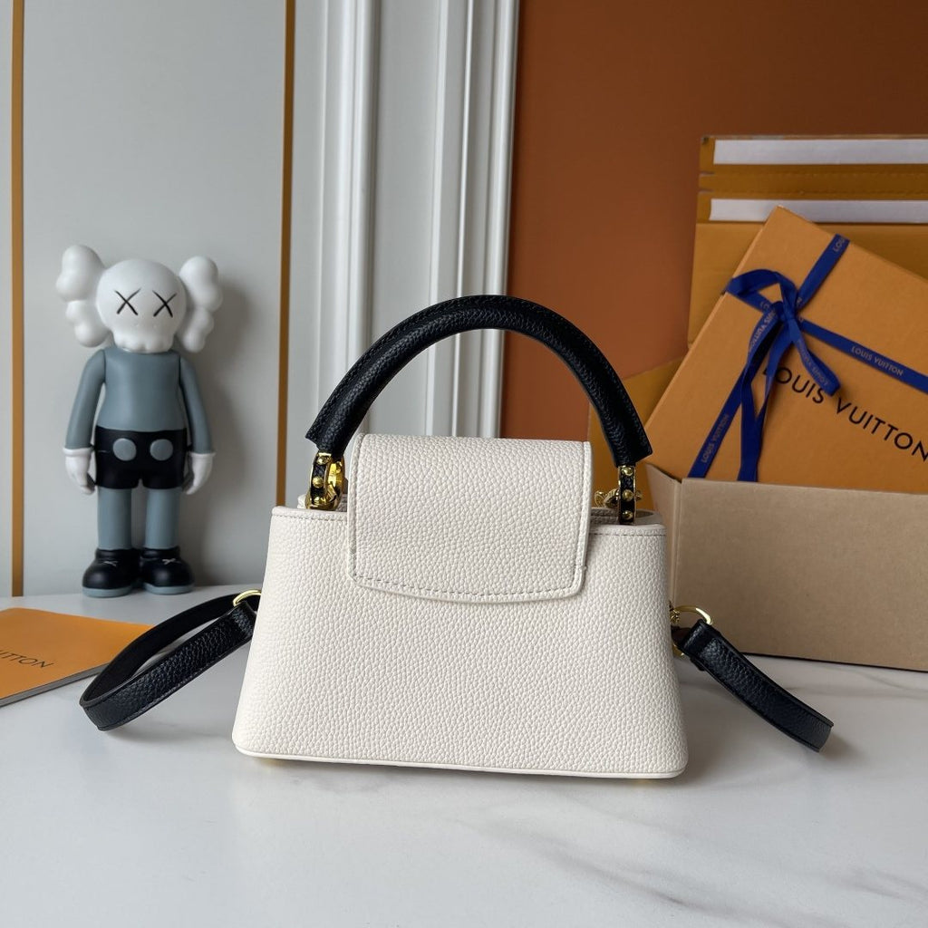 Louis Vuitton Capucines East West Floral Chain Handbag — back