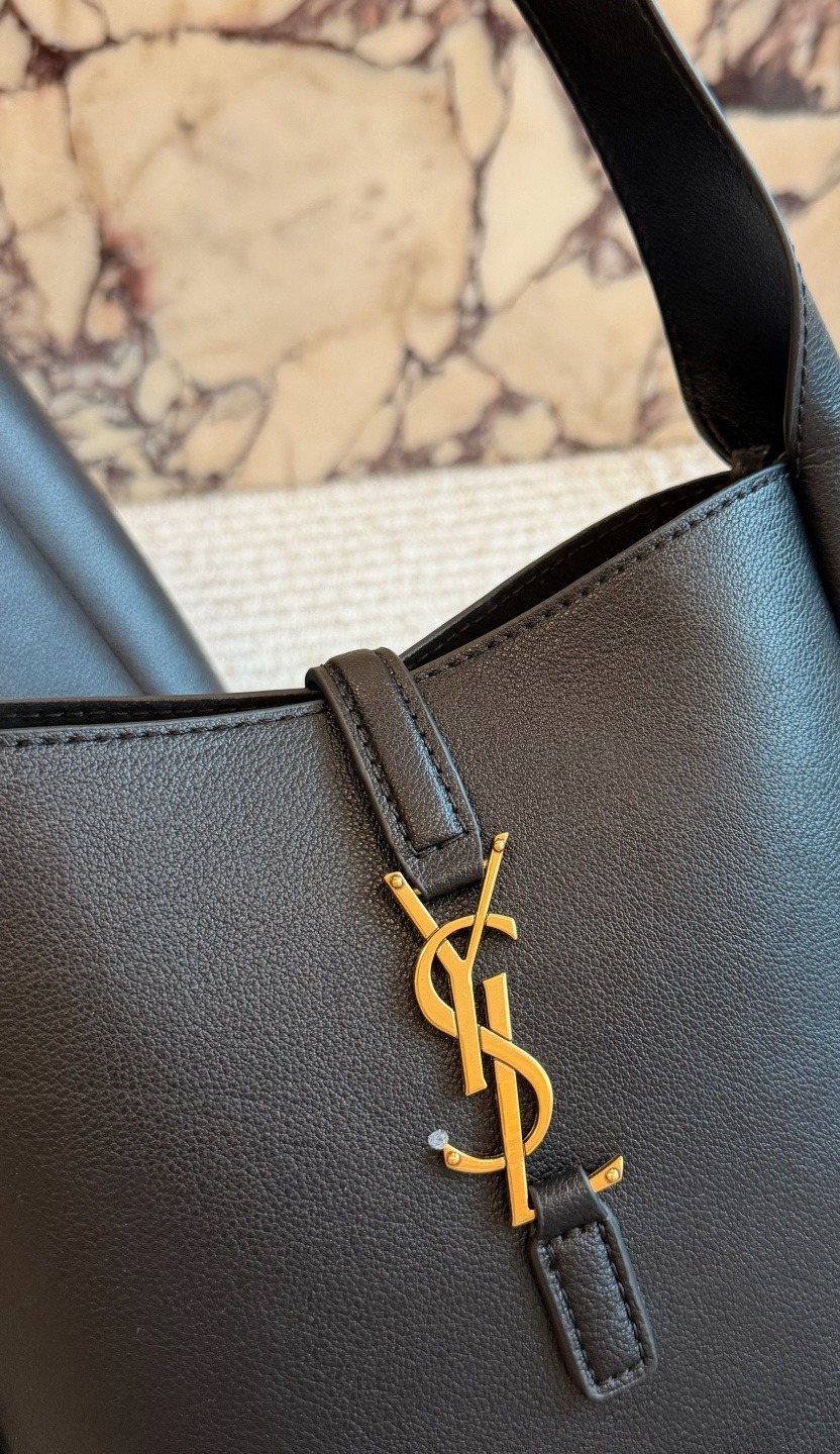 Saint Laurent Soft Hobo Shoulder Bag — detail