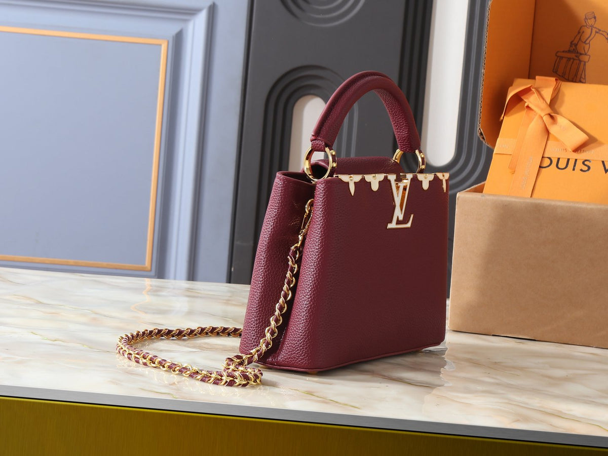 Louis Vuitton Capucines Flower Crown Top-Handle Bag — side