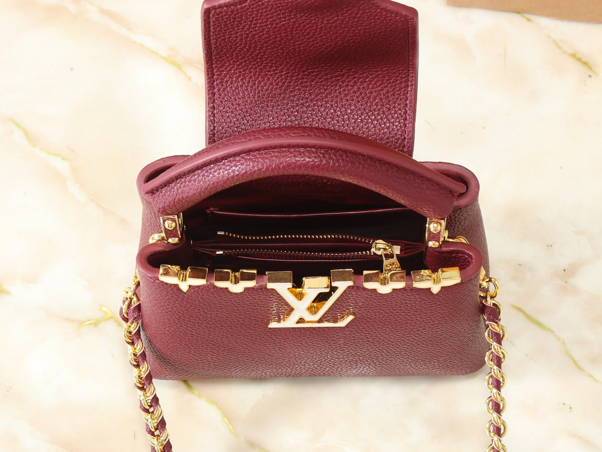 Louis Vuitton Capucines Flower Crown Top-Handle Bag — detail