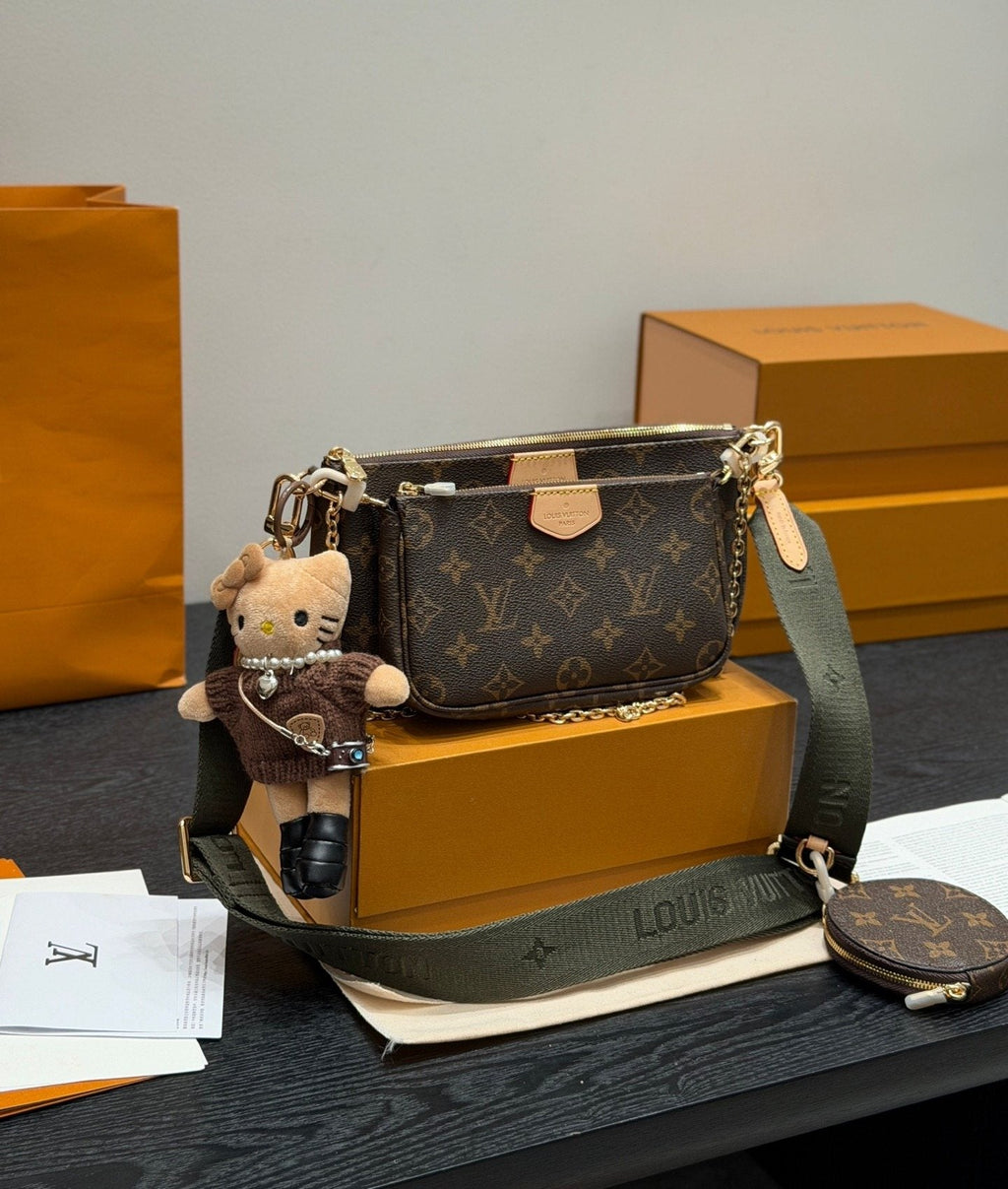 Louis Vuitton Monogram Multi-Pouch Crossbody Bag Set — front
