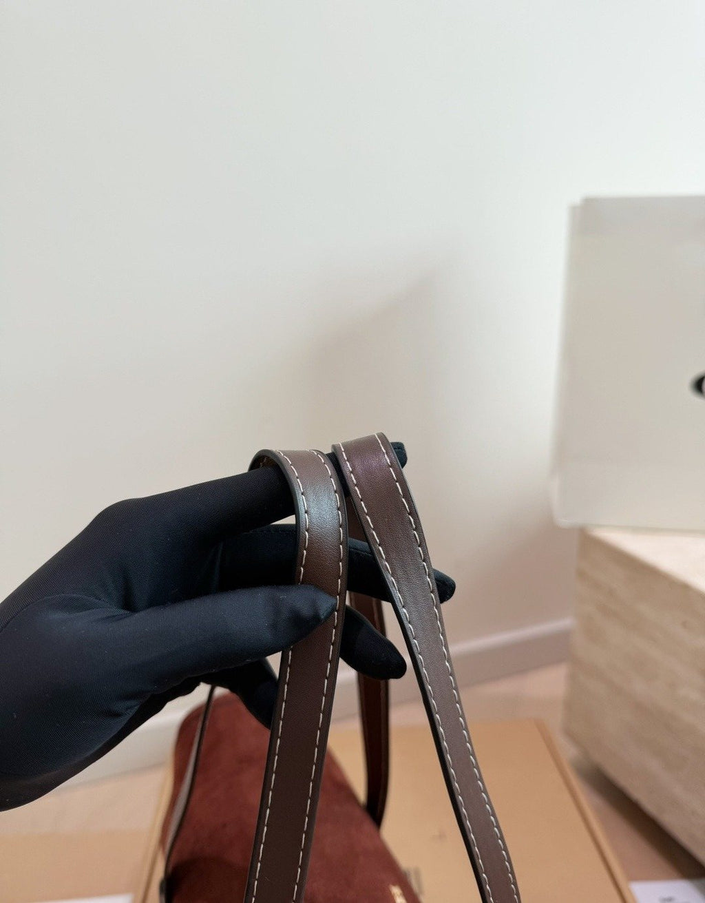Coach Bridget Rounded-Flap Baguette Shoulder Bag — detail