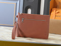 Louis Vuitton Takeoff Leather Wristlet Clutch — hero