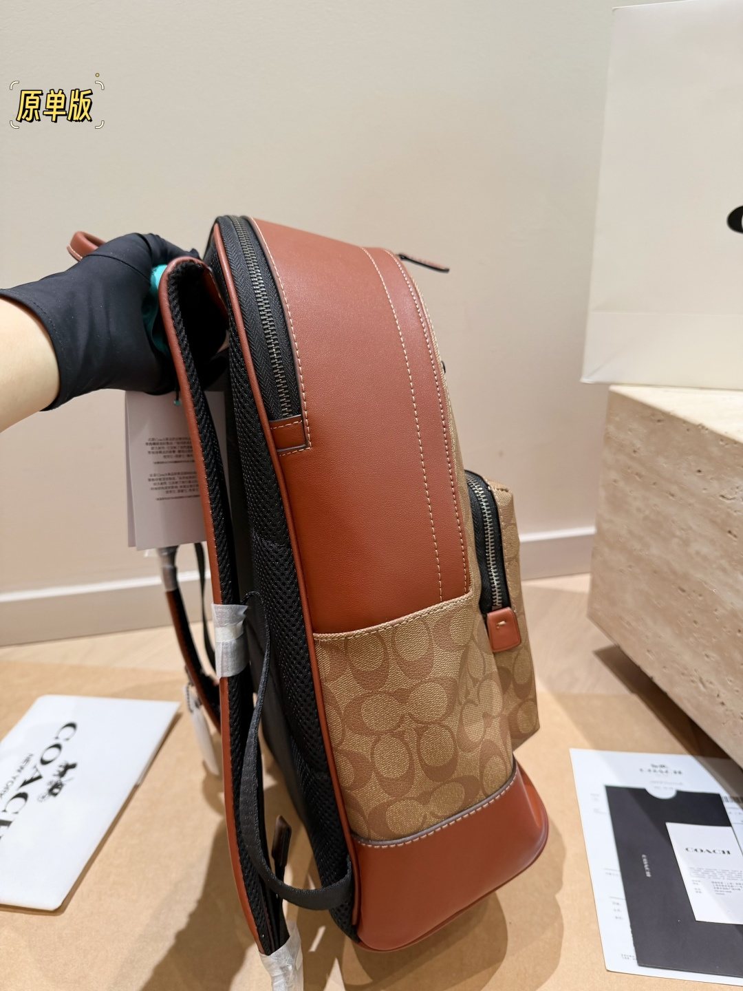 Coach Monogram Character Artwork Backpack — side