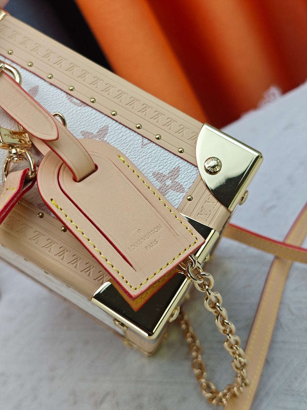 Louis Vuitton Square Trunk Monogram Dune Bag — detail