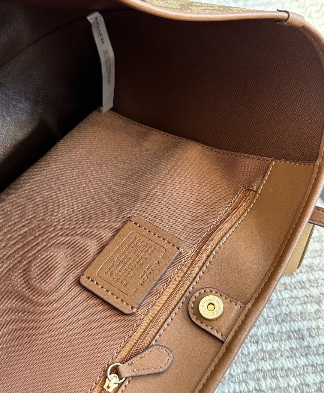 Coach City Signature Tote Bag — detail