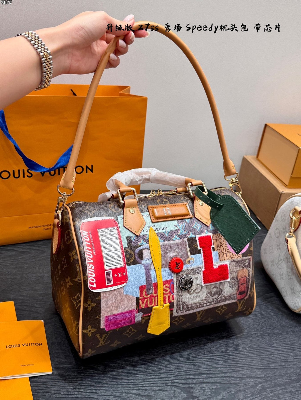 Louis Vuitton Speedy Bandoulière Monogram Boston Bag — comparison