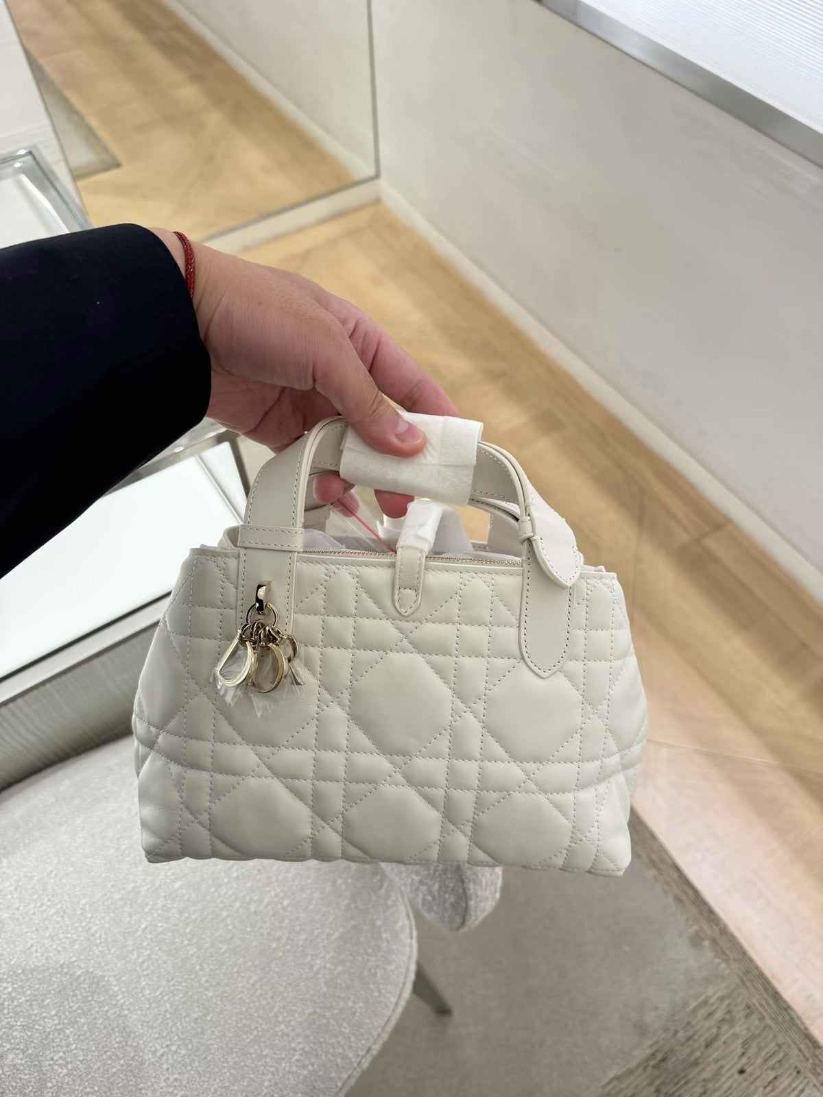 Dior Toujours Quilted Top-Handle Bag — hero